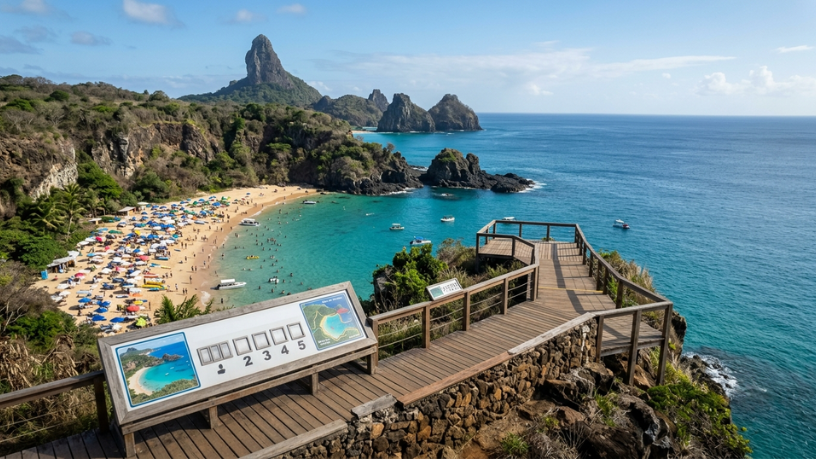 Fernando de Noronha bate recorde de visitantes e pode ampliar limite em 2026