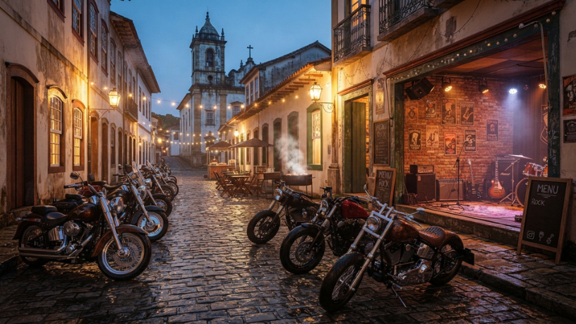 Motonation reúne shows de rock, motociclismo e gastronomia no Centro Histórico de São Sebastião