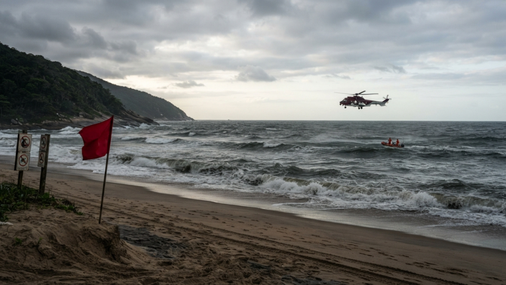 Turista desaparece no mar em Guarujá e alerta reforça cuidados nas praias do litoral paulista