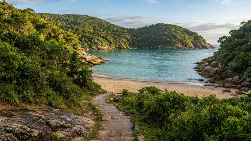 Praia da Sepultura, em Bombinhas, vira destaque no litoral após decisão que garante acesso público