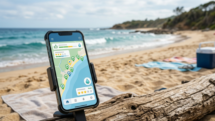 Aplicativos ajudam banhistas a checar a qualidade da água antes de ir à praia
