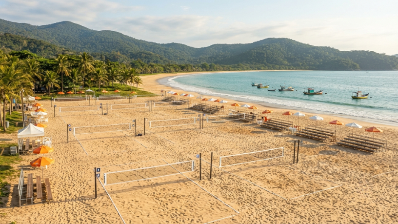 Beach tennis na Praia da Cocanha: Caraguatatuba recebe torneio que une esporte, lazer e mar