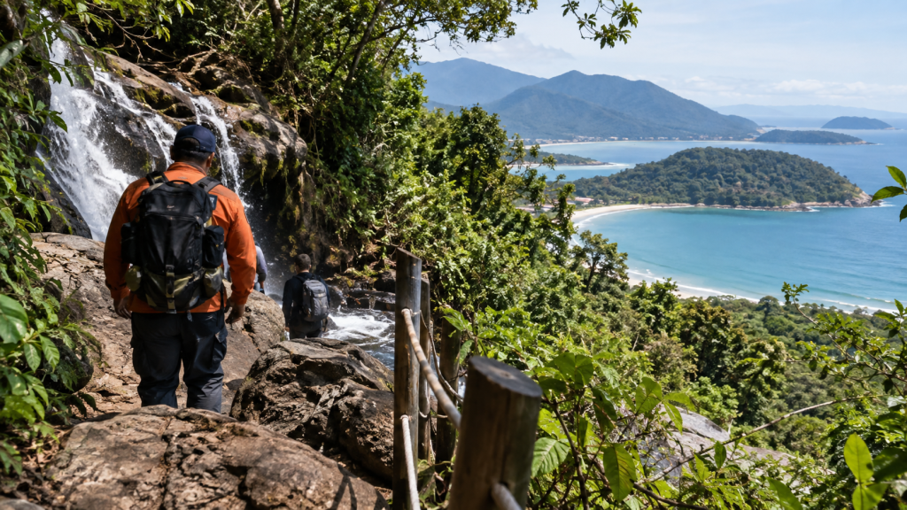 Ubatuba reforça segurança em trilhas e cachoeiras após acidente com turista